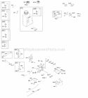 Controls Fuel Supply Governor Spring Diagram and Parts List for 215802-0115-B1  Briggs and Stratton Engine